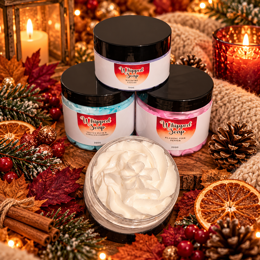 Autumn to winter whipped soap