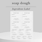 soap dough ingredient label